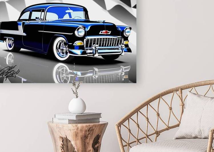 Classic 55 Chevy by Rikki Rocx Designs