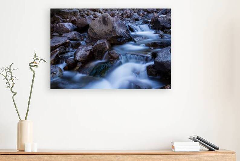 Water Falling On Boulder Creek by Bo Insogna
