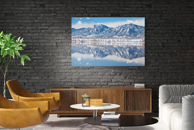 Boulder Reservoir Flatirons Reflections Boulder Colorado by Bo Insogna