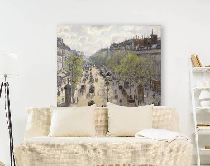 Camille Pissarro - Boulevard Montmartre Spring . 1897 by Wirla