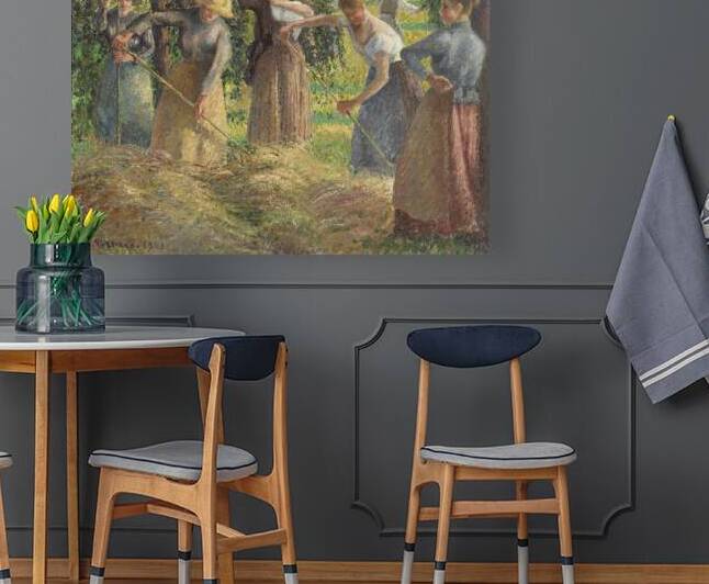 Camille Pissarro - Hay Harvest at Eragny . 1901  by Wirla