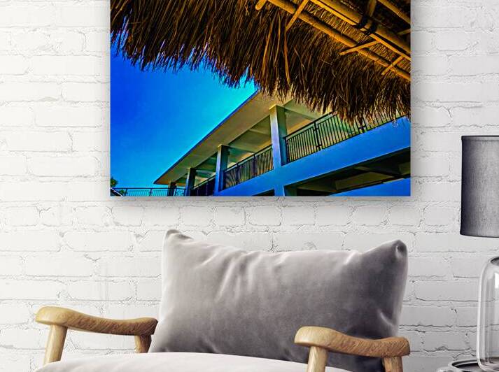 Modern Building with Traditional Thatched Roof by urbancamshot