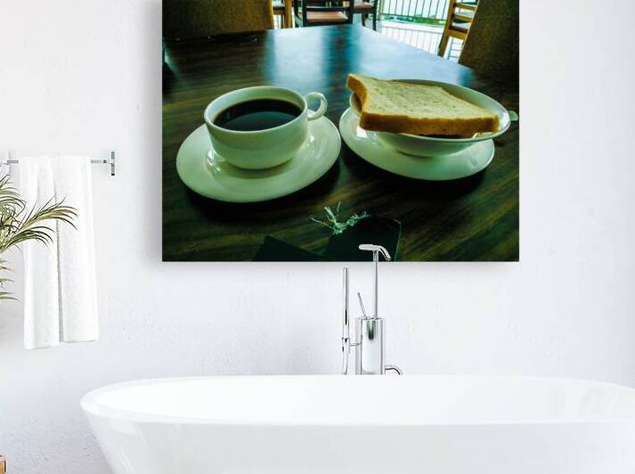 Morning Coffee and Toast Breakfast Setup by urbancamshot