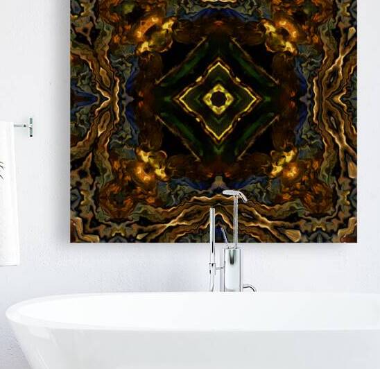 Abstract Swirl Kaleidoscope Flow  by Catriona Roberts Nature Photography and Designs