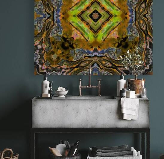 Abstract Diamond Kaleidoscope Flow by Catriona Roberts Nature Photography and Designs