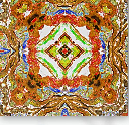 Abstract Colourful Kaleidoscope Flow by Catriona Roberts Nature Photography and Designs
