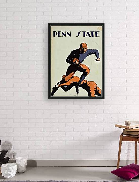 Early 1900s Penn State Football Player Art by Row One Brand