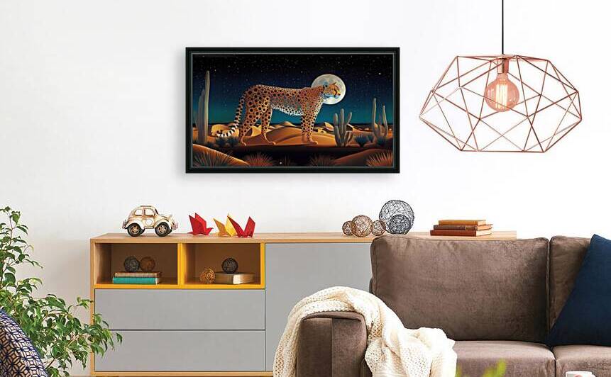 Cheetah of the Desert Moon by Dan Canopy