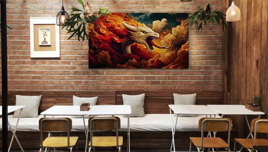 Dragon Licking the Flame by Dan Canopy