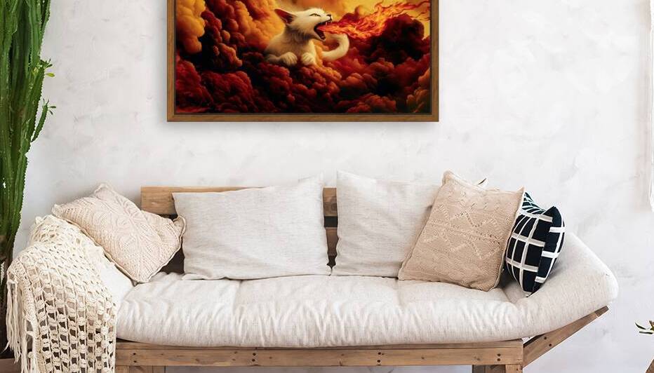 Angry Cat in the Sky by Dan Canopy