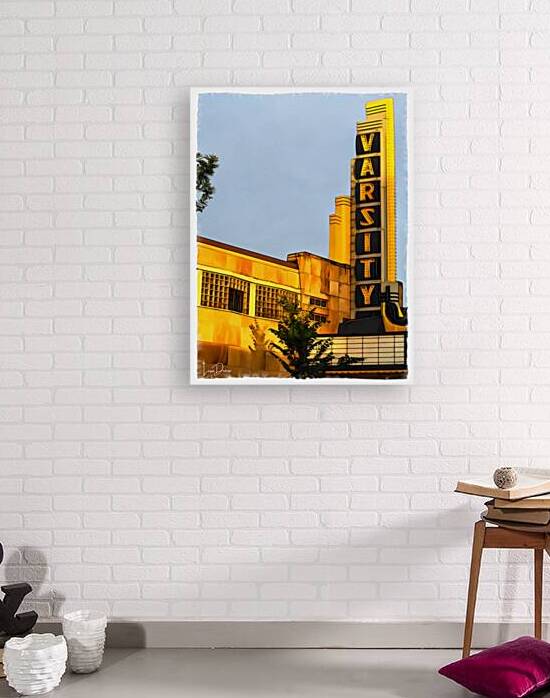 Varsity Theater: Digital Art Painting by Lisa Drew