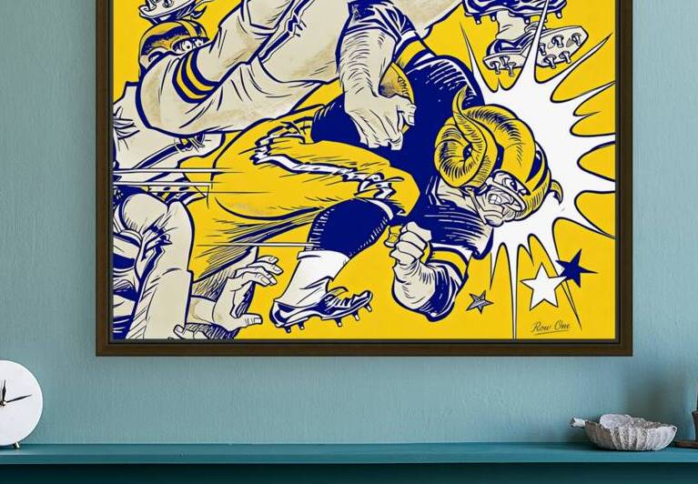 1965 LA Rams Art Remix by Row One Brand