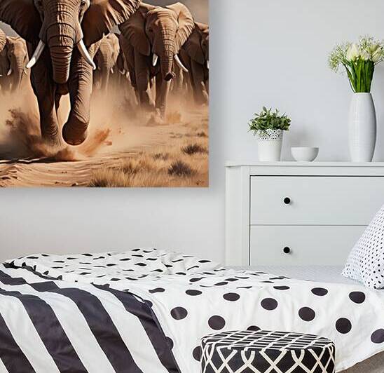 Majestic Elephant Charge by osama eisa EL SHAHAT