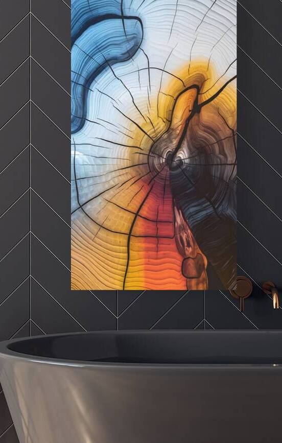 Abstract Nature A Vibrant Interpretation of Tree by WallArtShow