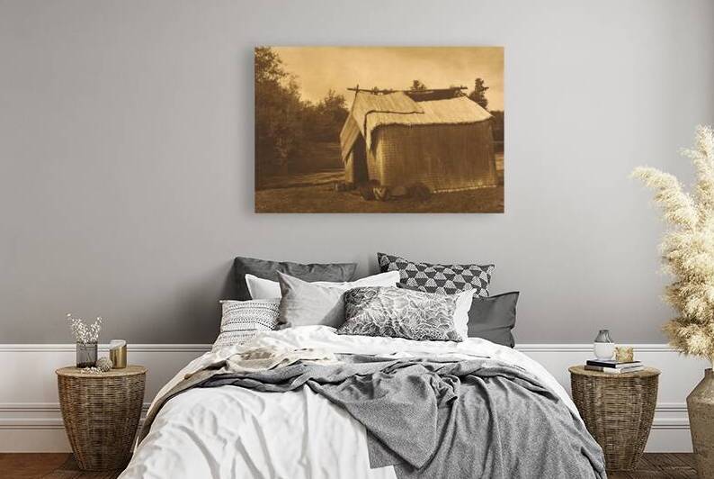 A Mat House Skokomish by Edward S. Curtis 1912 by ValergeneArt