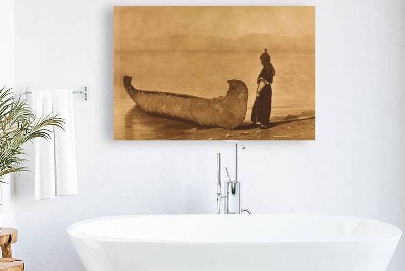 On the Shore of the Lake Kutenai by Edward S. Curtis 1910 by ValergeneArt