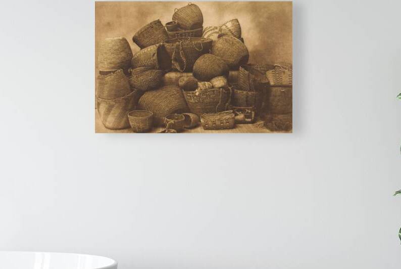 Puget Sound Baskets by Edward S. Curtis 1912 by ValergeneArt