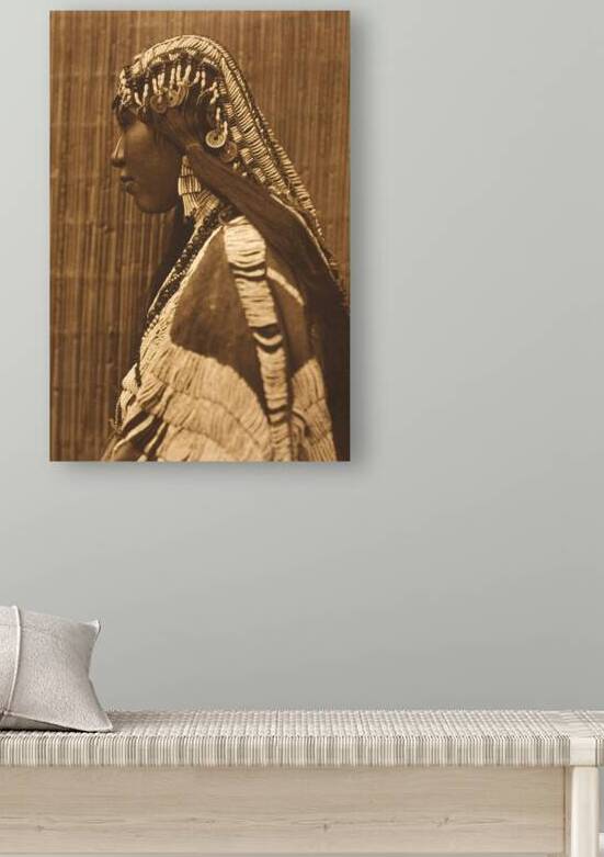 Wishham Girl Profile by Edward S. Curtis 1910 by ValergeneArt