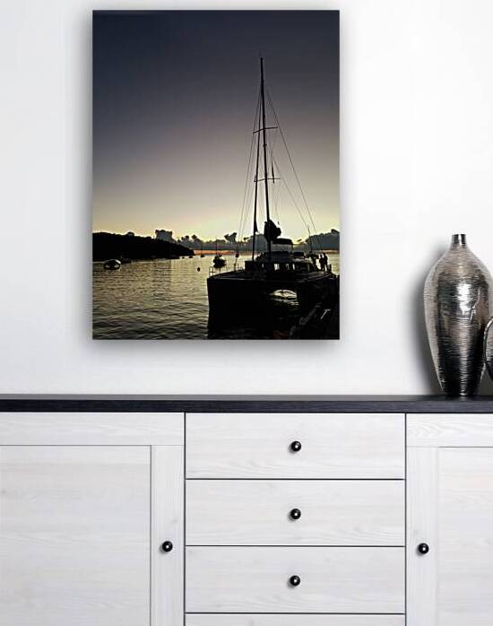 dock at dusk by Carinou Art