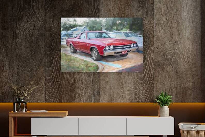 1969 Red Chevrolet El Camino SS 396 X15 2 by Rich Franco