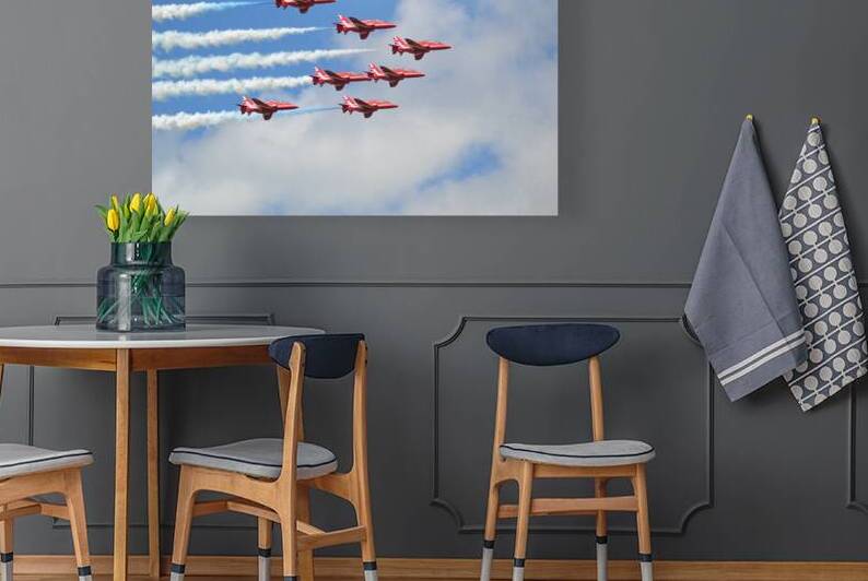 RAF Red Arrows  smoke transition by Ross Sharp