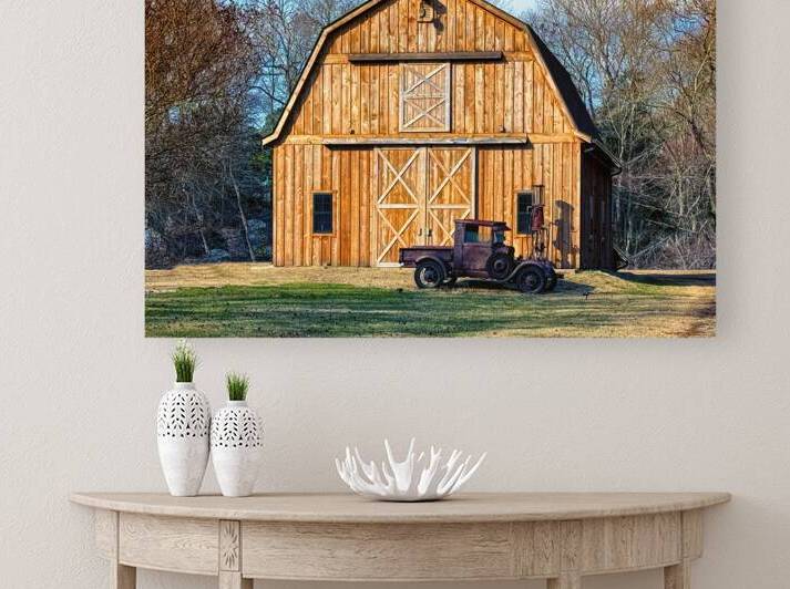 Rustic Barn with Vintage Truck by Bill Swartwout Photography