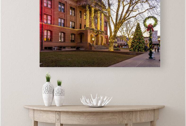 Entrance to Williamson County Courthouse in Georgetown TX by Steve Heap