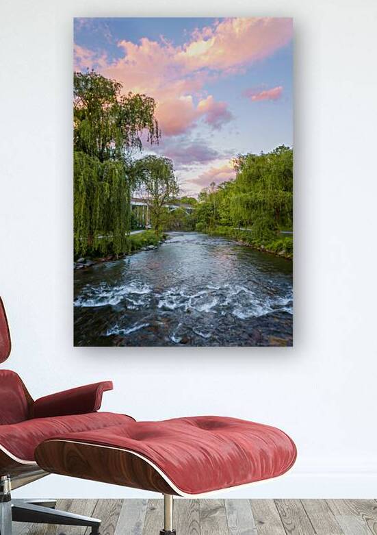 Colorful Clouds Over the Little Lehigh Creek by Jason Fink