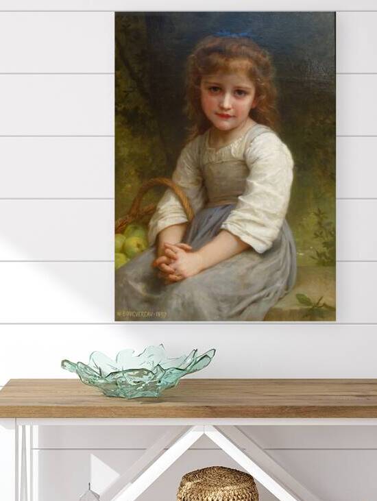 William-Adolphe Bouguereau - Little Girl with a Basket of Apples . 1897 by Wirla