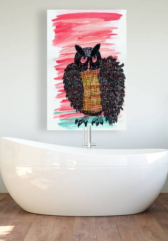 Abstract Wise Old Owl by Catriona Roberts Nature Photography and Designs