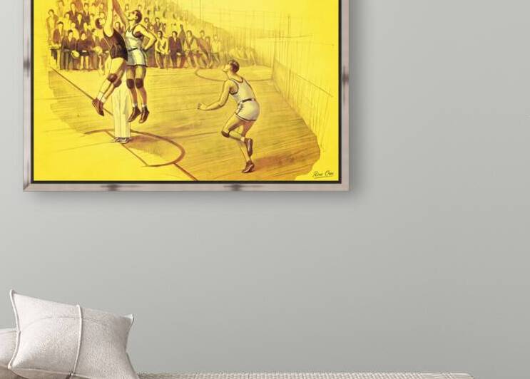 Early 1900s Missouri Basketball Jump Ball by Row One Brand