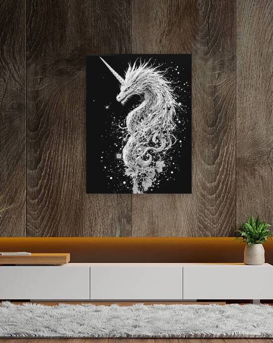 Celestial Unicorn: A Mystical Creature of Light and Shadow by REALLY