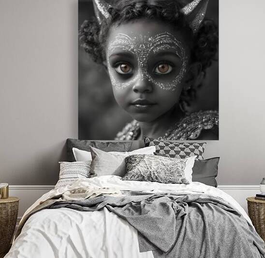 Mystical Child with Glittered Face by Fab Haven