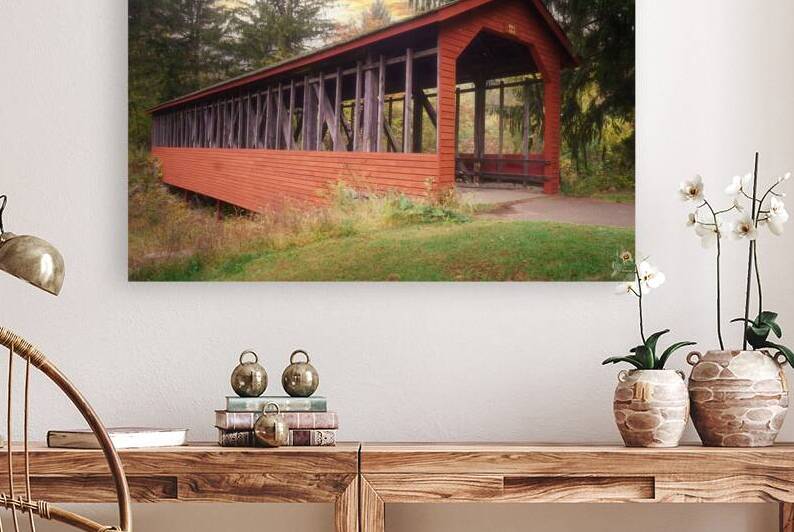 Harrity Covered Bridge Long View by Jason Fink