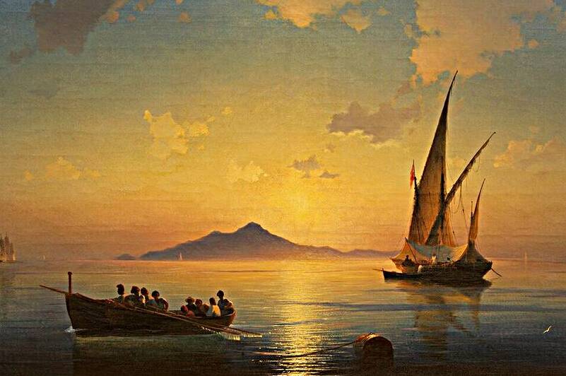 Ivan Aivazovsky - The Bay of Naples .1841 by Wirla