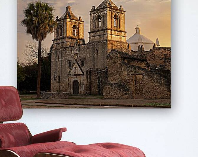 Morning at Mission Concepción by Andy Crawford