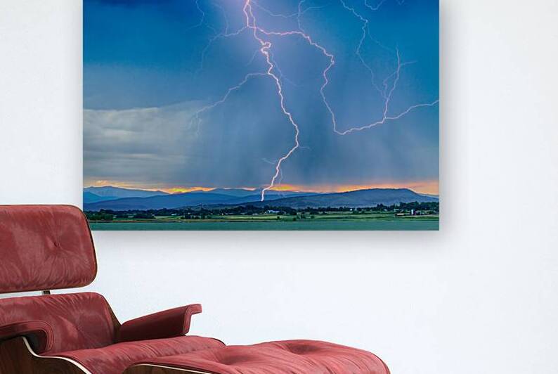 Rocky Mountain Foothills Lightning Strikes HDR by Bo Insogna