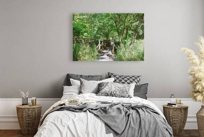 Trail Bridge - 9 Mile Run by Millie R Lissow