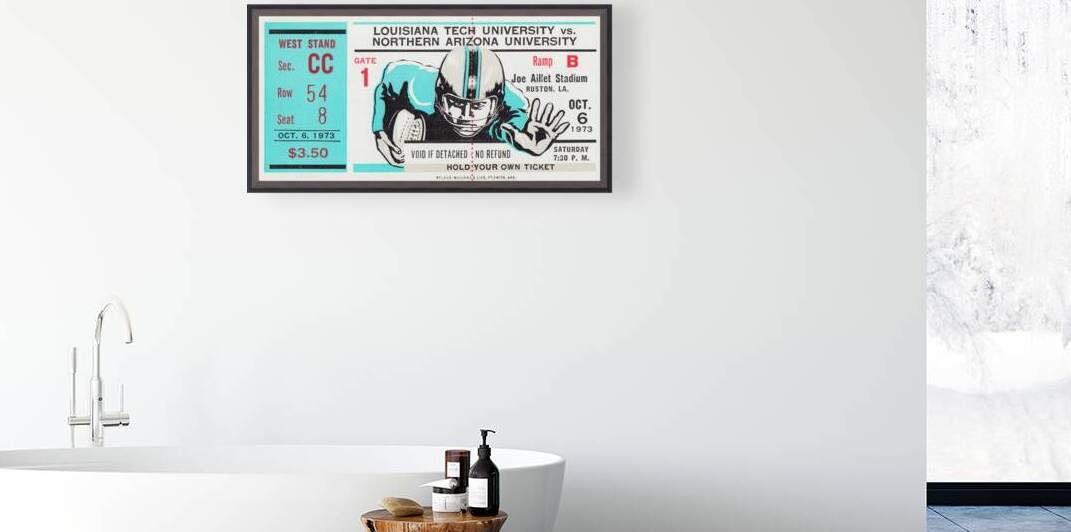 1973 Louisiana Tech vs. Northern Arizona by Row One Brand