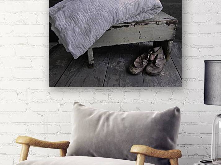 Shoes Neatly Under the Bench by Thea Menagh