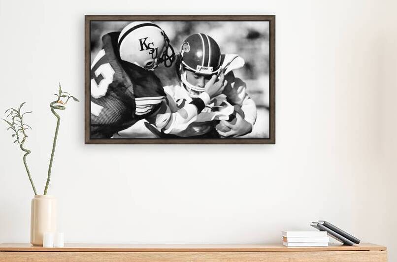 1980 Kansas State vs. Kansas Football Art by Row One Brand