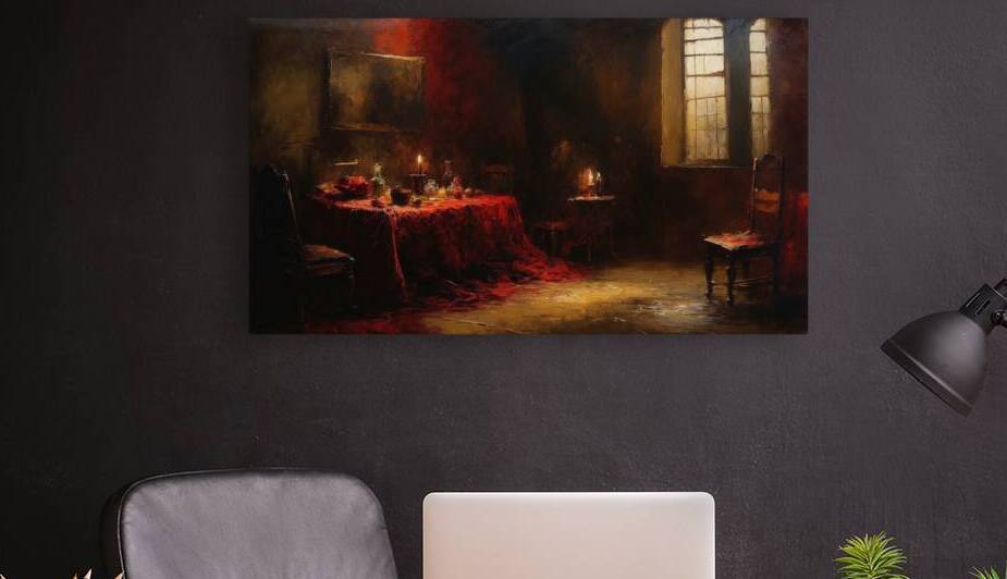 Empty Chairs and Empty Tables Red by The Mabazza Foundation 