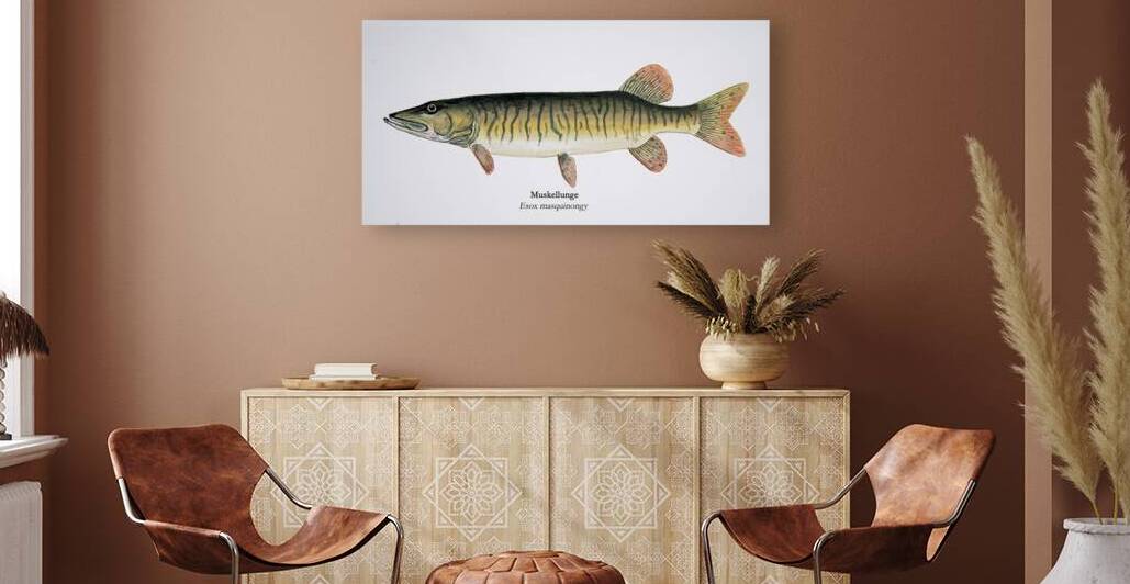 Muskellunge Painting by Stephen Emms