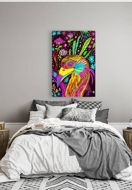 Abstract Psychedelic Bird by Catriona Roberts Nature Photography and Designs