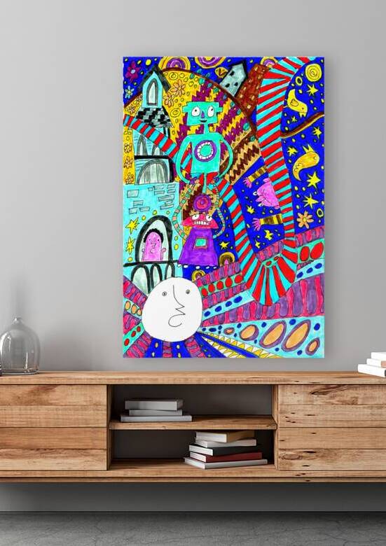 Abstract Vibrant Doodle Fantasy by Catriona Roberts Nature Photography and Designs