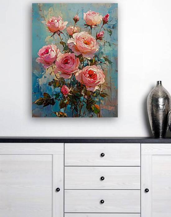 Traditional Pink Roses by Travelling Light