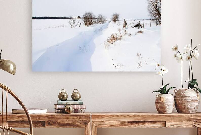 Winter Creek Snowdrifts by Deb Oppermann