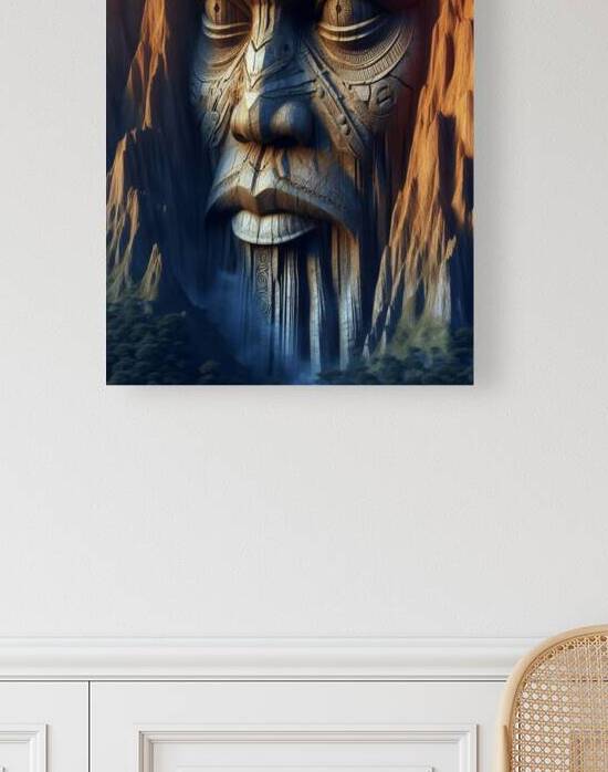 Abstract art Mountain Man by Urban Interior Art
