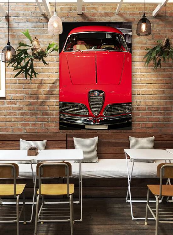 Alfa Romeo Giulietta Sprint 1954. Red spider Italian luxury cl by Paolo Modena