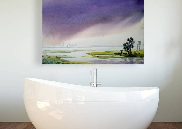 Monsoon Rural Landscape by Samiran Sarkar